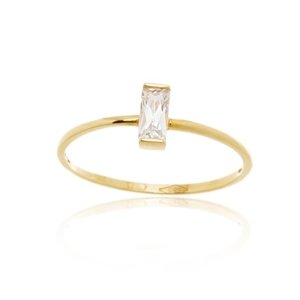 Dámský prsten ze žlutého zlata se zirkonem PR0693F + DÁREK ZDARMA