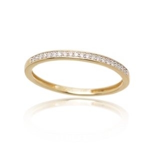 Zlatý prsten s diamanty L'Amour Diamonds JR18567Y + dárek zdarma