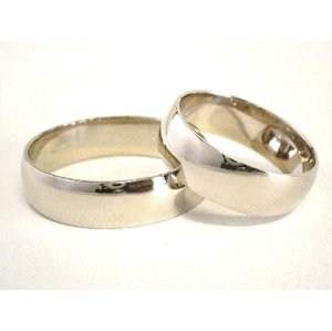 Zlaté snubní prsteny hladké půlkulaté 0056 + DÁREK ZDARMA