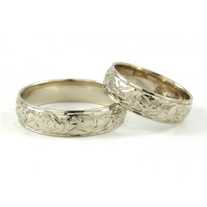 Snubní prsteny zlaté ryté 0076 + DÁREK ZDARMA