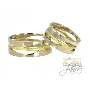 Snubní prsteny zlaté 1074 + DÁREK ZDARMA