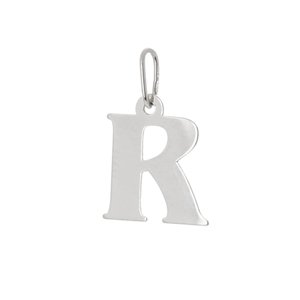 Přívěšek písmeno R z bílého zlata PA0064RBF