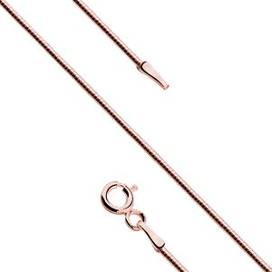 Klenoty Amber Stříbrný řetízek - růžové lanko 50 cm-8LATI020RG