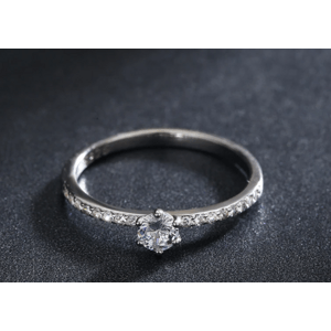 Aranys Stříbrný prsten zirkonový, 57 09979