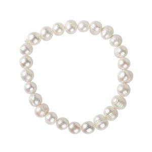 Aranys Náramek říční perly bílé top kvalita 12959