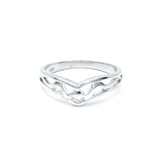 Aranys Stříbrný prsten vlnky, 47 55239