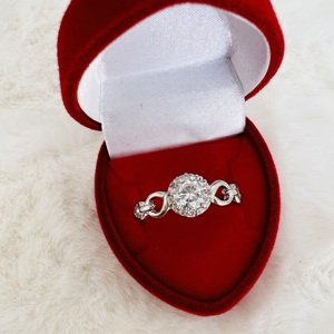Aranys Luxusní prsten s velkým zirkonem, 58 00922