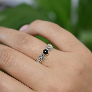 Aranys Stříbrný prsten onyx, 62 54428