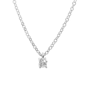Stříbrný náhrdelník s čirým kubickým zirkonem Krystal