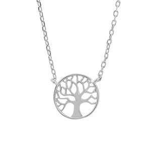 Stříbrný náhrdelník s přívěskem v motivu stromu života,Stříbrný náhrdelník s přívěskem v motivu stromu života
