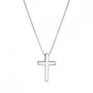 Stříbrný náhrdelník s přívěskem křížek 62005,Stříbrný náhrdelník s přívěskem křížek 62005