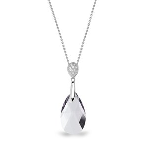 Stříbrný náhrdelník se Swarovski Elements čirá kapka Dainty Drop N610616C Krystal,Stříbrný náhrdelník se Swarovski Elements čirá kapka Dainty Drop N61