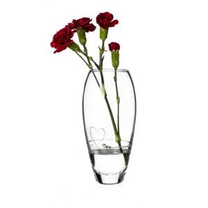 Skleněná váza se Swarovski Elements srdce Petit Heart 18 cm,Skleněná váza se Swarovski Elements srdce Petit Heart 18 cm