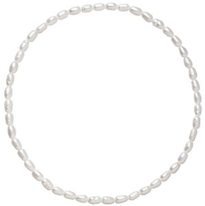 Perlový náramek z pravých říčních perel bílý 23005.1,Perlový náramek z pravých říčních perel bílý 23005.1