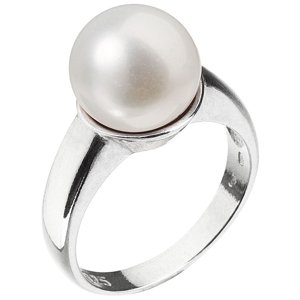 Stříbrný prsten s bílou říční perlou 25001.1 54,Stříbrný prsten s bílou říční perlou 25001.1 54