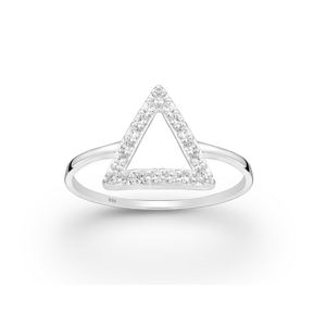 Prsten Triangl stříbro 925 Velikost: 6 - 1,6 cm (EU 51 - 53) 2326/6