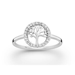 Prsten Strom života se zirkony stříbro 925 Velikost: 8 - 1,8 cm (EU 57 - 58) 2817/8 -