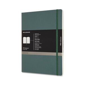 Zápisník Moleskine Professional VÝBĚR BAREV - měkké desky - XL, linkovaný 1331/450290 - Zápisník Moleskine Professional - měkké desky tm. zelený