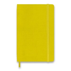 Zápisník Moleskine Silk VÝBĚR BAREV - tvrdé desky - S, linkovaný 1331/111425 - žlutá