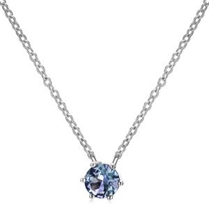 Royal Fashion stříbrný pozlacený náhrdelník Alexandrit DGPS0034-WG