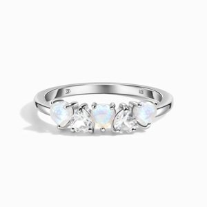 Royal Fashion stříbrný prsten GU-DR20559R-SILVER-MOONSTONE-TOPAZ Velikost: 8 (EU: 57-58)