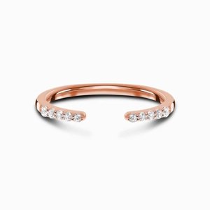 Royal Fashion prsten 14k zlato Vermeil GU-DR8937R-ROSEGOLD-TOPAZ Velikost: 8 (EU: 57-58)