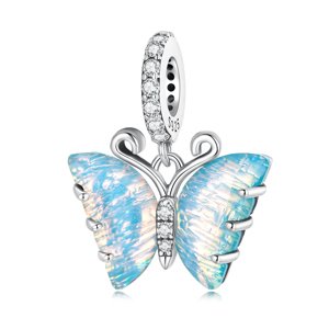 Royal Fashion stříbrný přívěsek Zářivý motýl SCC2305