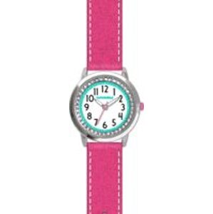 CLOCKODILE CWG5120 Růžové třpytivé dívčí dětské hodinky s kamínky SPARKLE